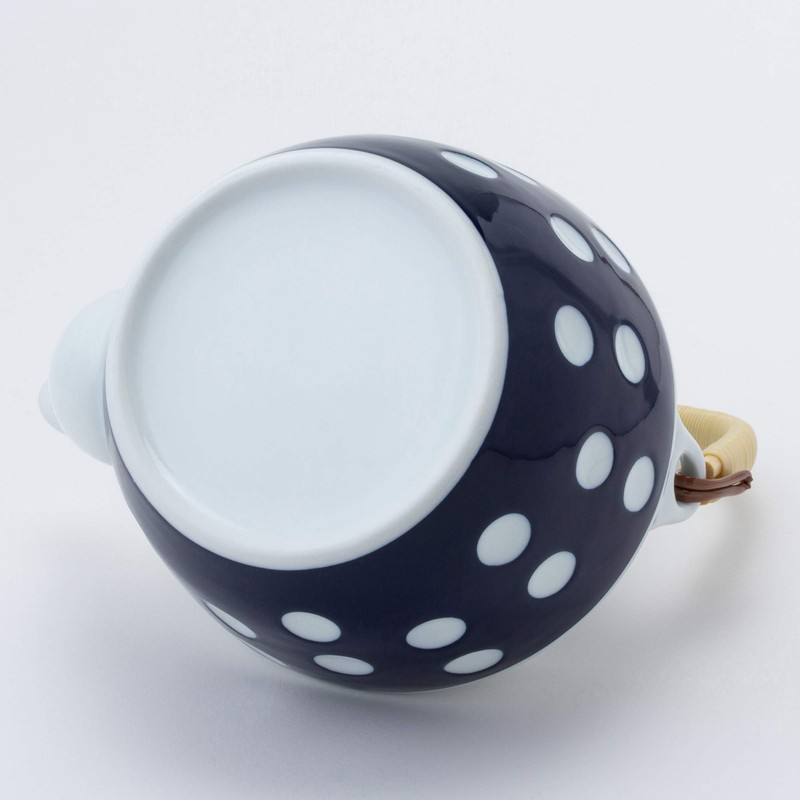 Nishiki Pottery 23186 Arita Ware Soil Bottle, Polka Dot, No.