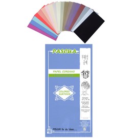 10 Papel Coreano Color Surtido Macaron 58x58cm Manualidad DIY