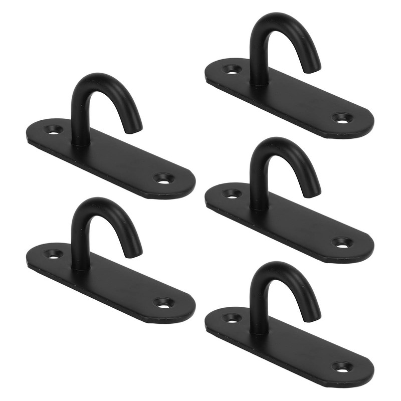 5pcs Ceiling Hook Pad Thickened Black Stainless Steel Baking Painting