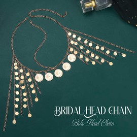 Fashband Gold Sequin Tassel Headband Festival Costume Party Headwear Hair Accessories for Women, /, No Gemstone