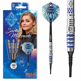 BULL'S Sarah Milkowski Dart, Silver, 20 g