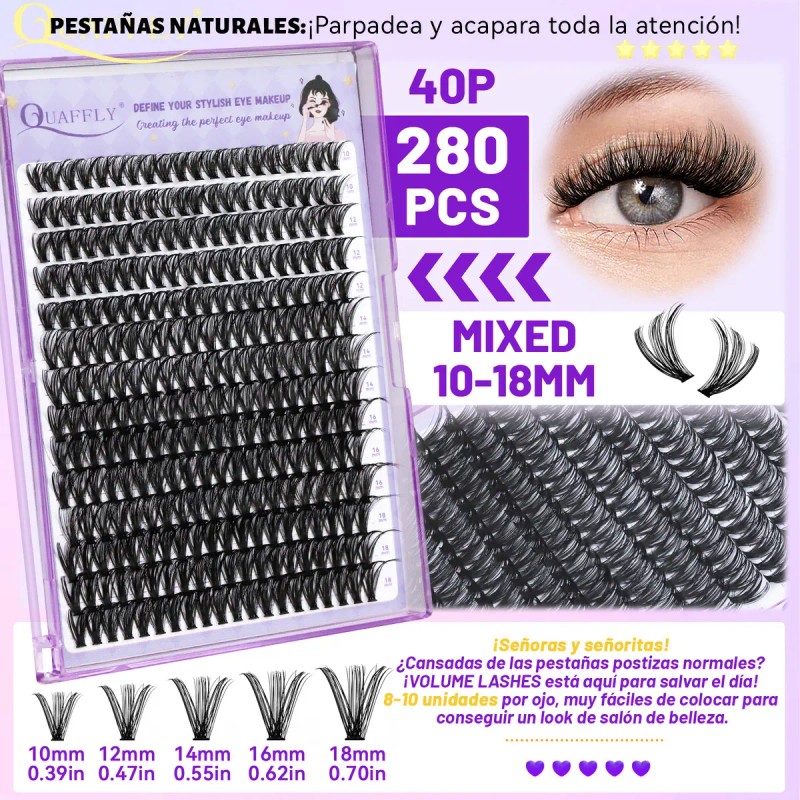 Kit De Extensiones De Pestañas De 3 Cajas , 840