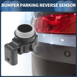 INFINAUTO Bumper Parking Reverse Sensor, Rear Parking Assist Sensor No.156117813 for Alfa Romeo Giulia Stelvio Black, 1 Pc