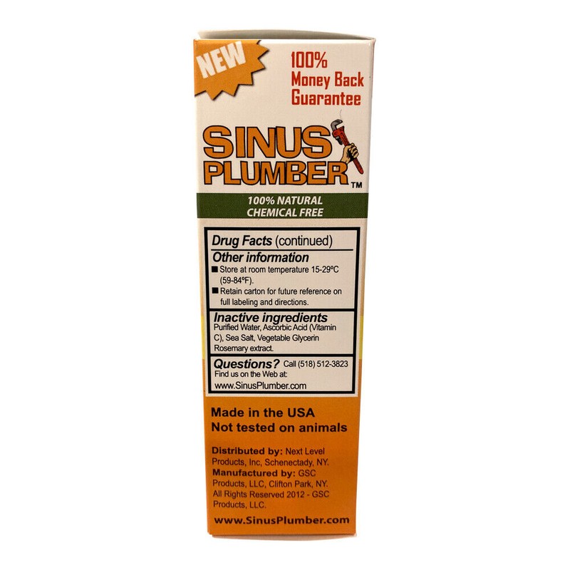 Sinus Plumber Nasal Inhaler and Original Pepper Nasal Spray Sinus
