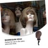 Ipetboom 1set Artificial Model Wig Display Mannequin for Wigs Makeup