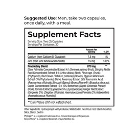 ProstaXan Saw Palmetto Supplement for Men’s Prostate and Bladder Health - 2 Bottles