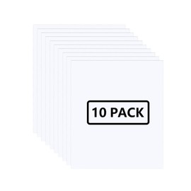 guangyintong White HTV Heat Transfer Vinyl Bundle, 10pcs 30.5 x 25.4cm