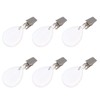 6Pcs Tablecloth Weights Marble Stainless Steel Small Size Waterproof Rustproof