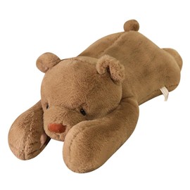 SNOWOLF Weighted Bear Stuffed Animals, 23.6" Brown Bear Plush Throw Pillow Super Cute Kawaii Plushie Toys Gifts for Boys Girls Adults, 60cm, Brown