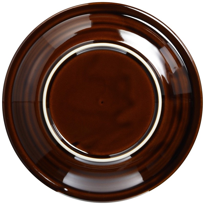 Mino Ware 131-0909 8.0 Dish, American Glazed Fuchi Tokusa