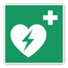 Automated External Defibrillator (AED), Rescue Sign: E010 - DIN EN