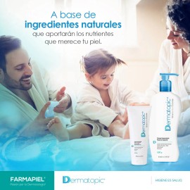 Crema Humectante Corporal y Facial Dermatopic 250g Farmapiel Triple Accin Hidratante a Base de Aceite de Almendras Dulces                             