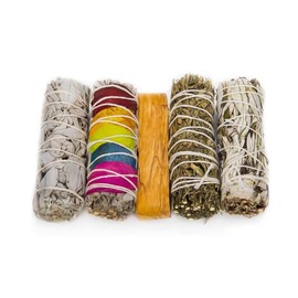 COPALOSANTO Palo Santo & Sage California Natural Incense Sticks, Energy Cleansing Home Ruda and Rosemary Incense Spiritual Cleansing with Natural Rose Petals