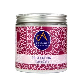 Absolute Aromas Relaxation Epsom Salt for Relaxation - Magnesium Sulphate with 100% Pure Essential Oils - Chamomile Lavender and Mandarin Oils (575 g)