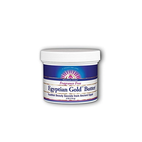 HERITAGE STORE Egyptian Gold Butter Non GMO, Butter, Unscented (Jar) | 4oz
