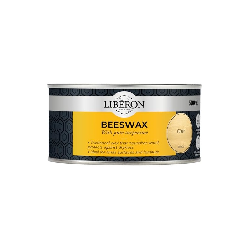 Liberon Beeswax Paste, 500 ml, Clear