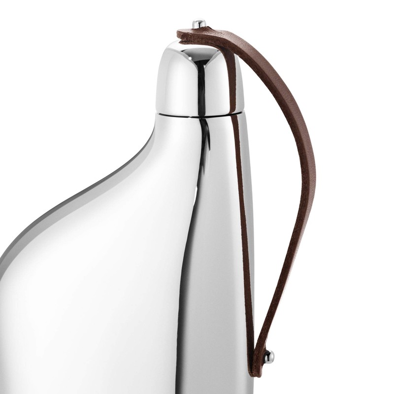 Georg Jensen 10014941 SKY Hip Flask Bottle, Clear, Width Approx.