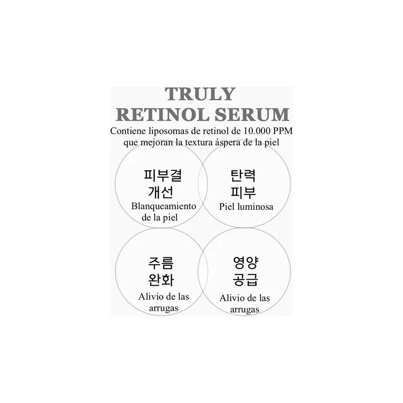 Truly Retinol Serum Suero Facial Coreana / Repara Y Suaviza