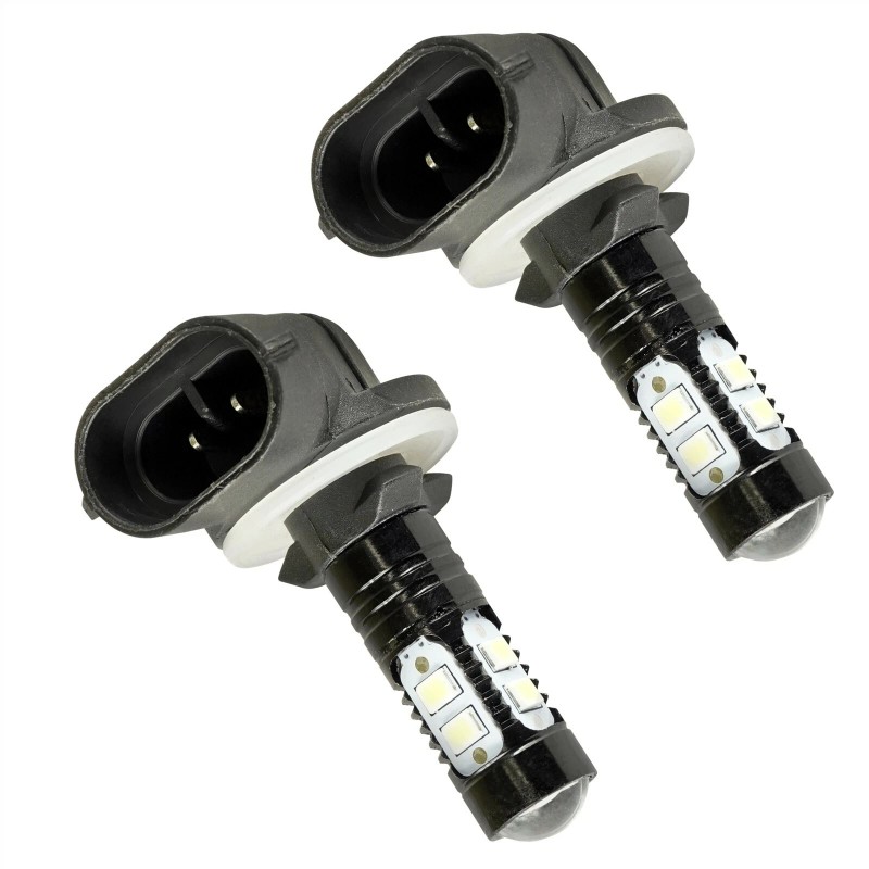 Caltric 2 Headlight LED Bulbs fits Polaris Ranger Crew 700