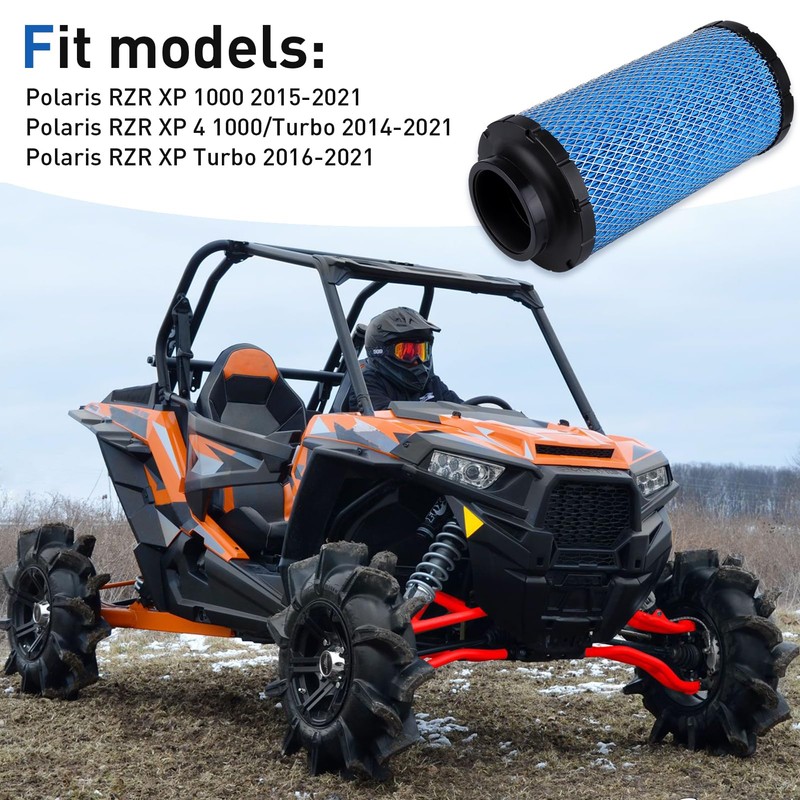 2 pcs Air filter 1241084 2882234 for Polaris RZR XP1000/XP