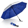 G4Free 46 Inch Large Golf UV Umbrella Compact Reverse Travel