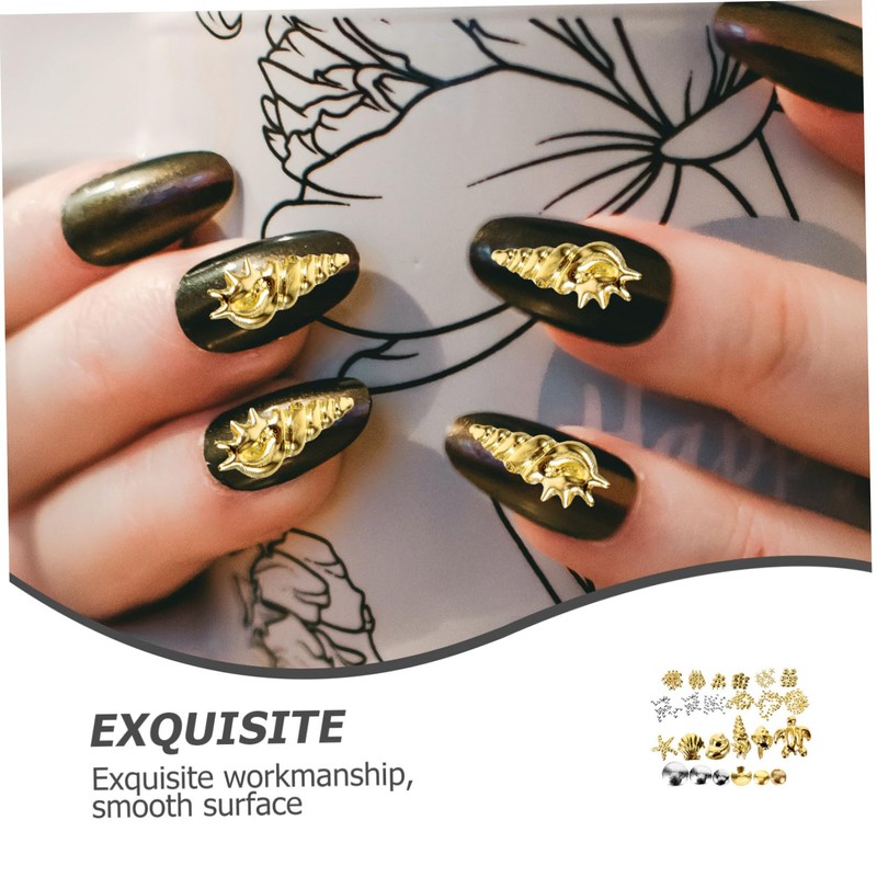 IWOWHERO Press on Nails Short Nail Rivets Nail Art Supplies