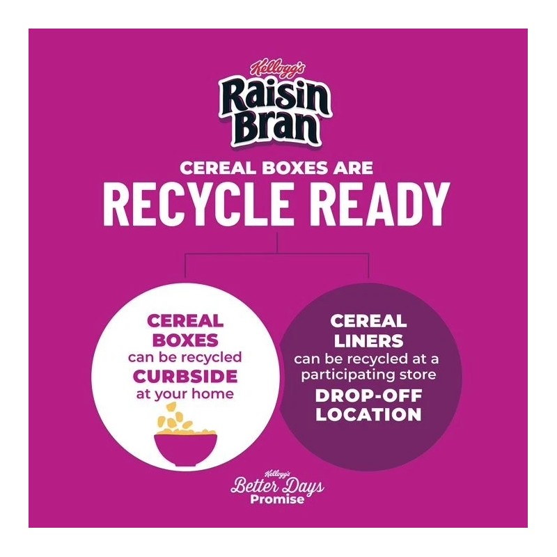 Kellogg's Raisin Bran Cereal 76.5 oz Family Size Kellogg’s Breakfast
