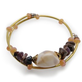 Eslinila Boho Wrist Healing Crystal Bracelets, Charm Ankle Wrap Bracelet Stacks Inspirational Gifts for Women Jewelry -Gold