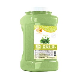 SPA REDI - Exfoliating Scrub Pumice Gel, Green Tea, 128 Oz - Manicure, Pedicure and Body Exfoliator Infused with Hyaluronic Acid, Amino Acids, Panthenol and Comfrey Extract