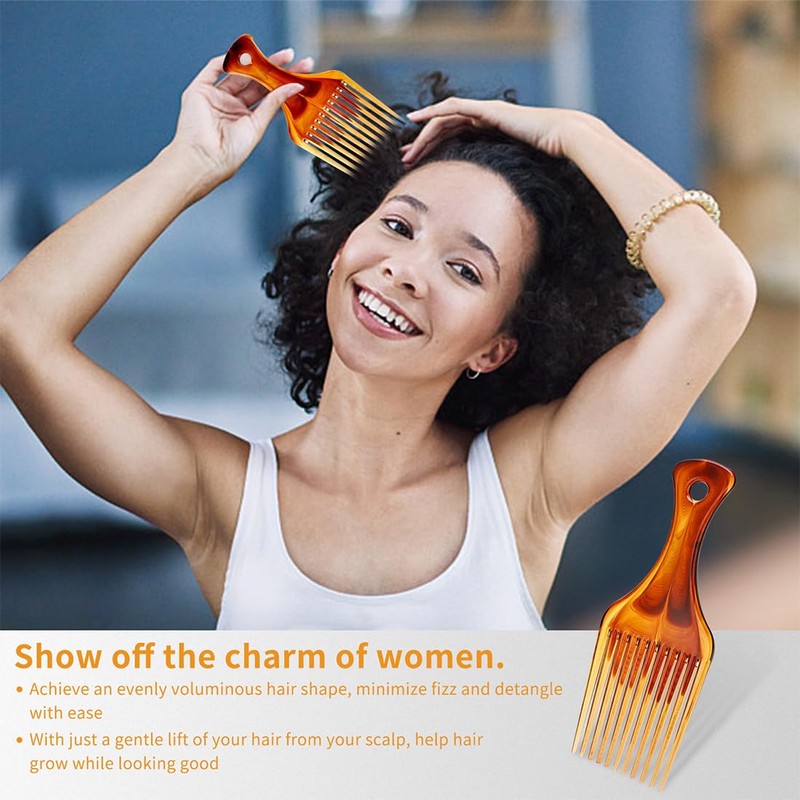 ZKSXOA Wide tooth combs, curling comb, strand comb, Afro comb,