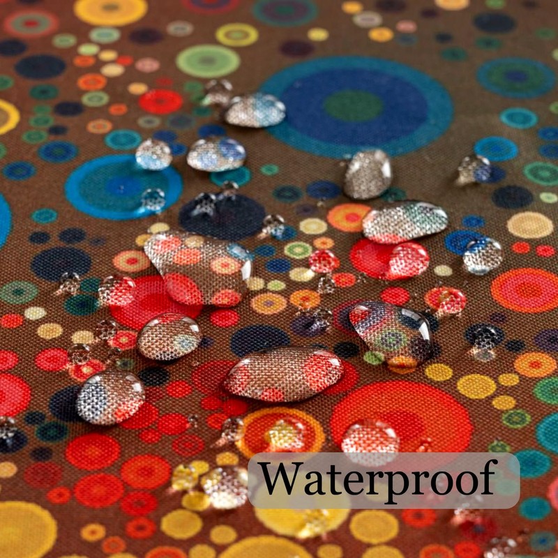 YuChiSX Boho Outdoor Table Cloth Rectangular,Mandala Wipeable Polyester Waterproof Tablecloth