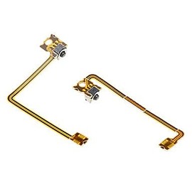 Left Right LR Shoulder Trigger Switch Button with Flex Cable Replacement for 3DS XL 3DS LL Repair Parts