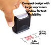 Self Inking Rubber Stamp, Refillable Red Ink Preinstalled - 1.4"