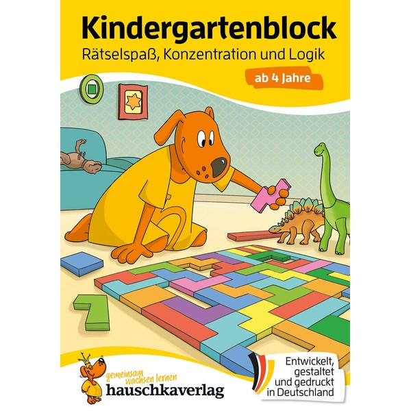 Kindergartenblock ab 4 Jahre – Rätsel-Spaß, Konzentration und Logik: Rätselblock