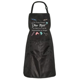 ZJXHPO Hair Stylist Apron Hair Stylist Appreciation Gift Hairdresser Apron With Pocket Barber Apron Hairstylist Salon Uniform (C-Truly Hair Stylist apron)