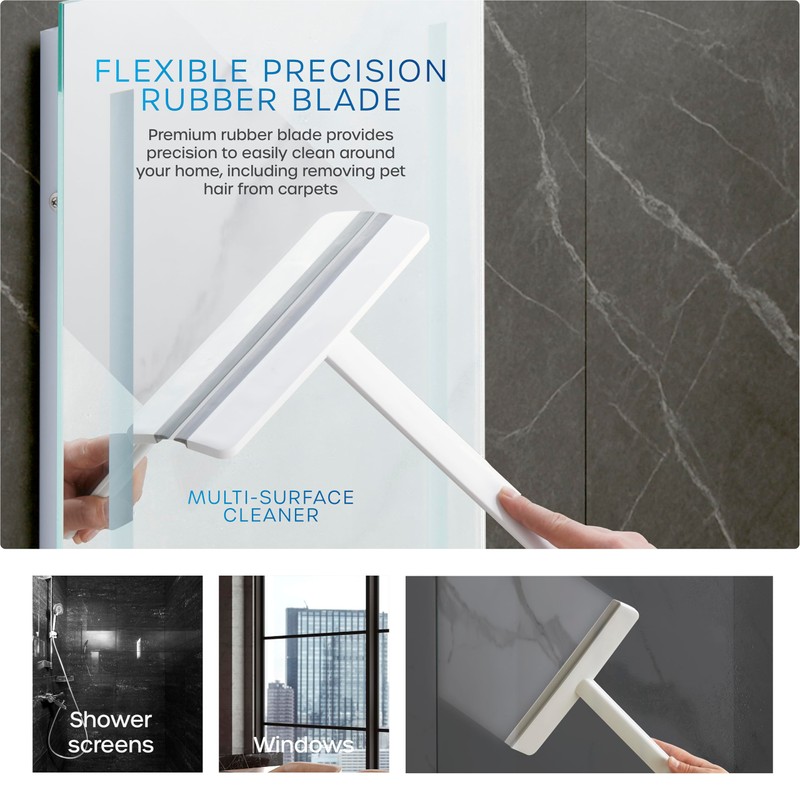 Swan Elevate Seamless Squeegee with Flexible Precision Rubber Blade, Perfect