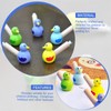 Pack of 12 Children's Wooden Bird Whistle Toy Lotus Flute