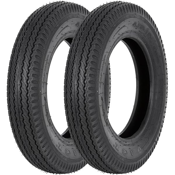 Set of 2 Hykolity Highway Boat Utility Trailer Tire 4.80-12