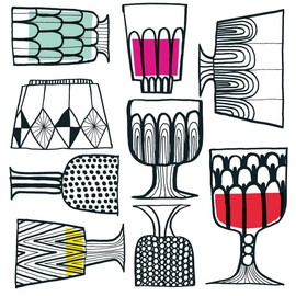 IHR Ideal Home Range Cocktail Napkins Marimekko Disposable 3-Ply Paper Party Napkin Pack, 5" x 5", Kippis, 20-Count