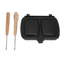 Sandwich Baking Pan Double Side Sandwich Maker Anti Stick with Detachable Handle Sandwich Skillet for Gas Stove Egg Toast