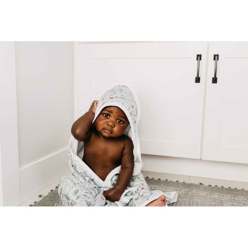 Copper Pearl Toalla de baño con capucha de punto premium