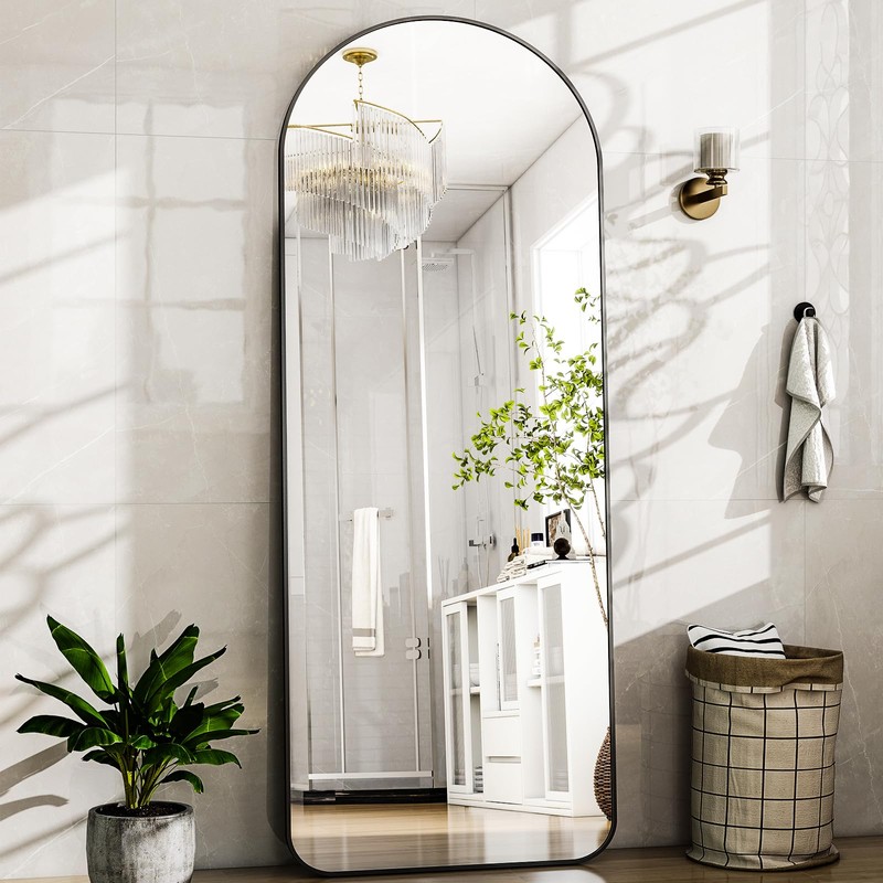 HARRITPURE Arched Full Length Mirror - 64" x 21" Large