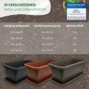 MePla Flower Pot Saucer for Plant Trough - Oblong Plastic
