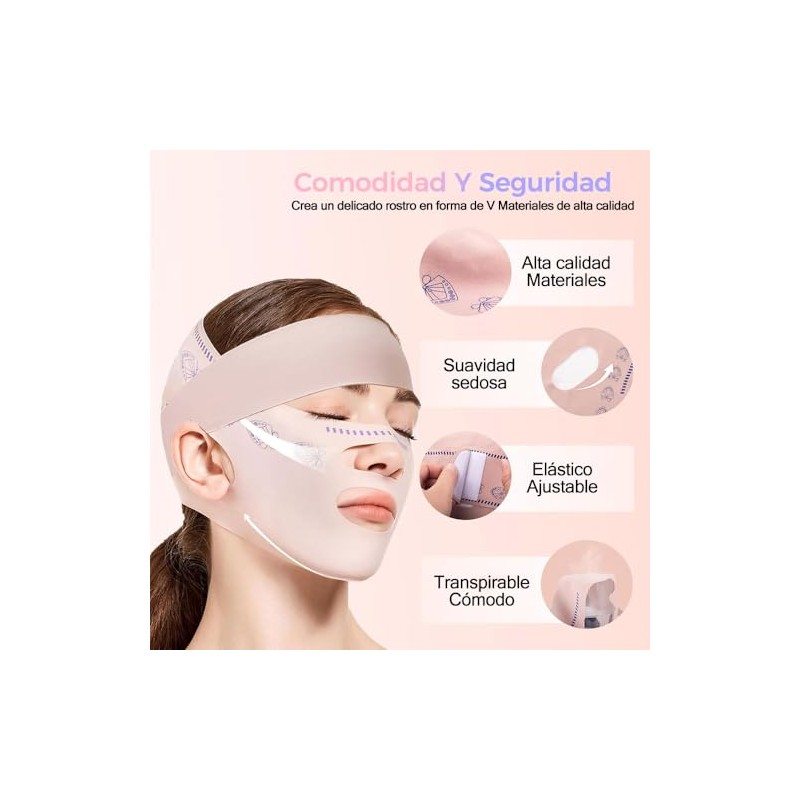 Faja Facial 2 en 1, Reductor de papada en forma