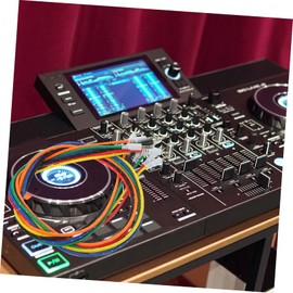 BIUDECO 5pcs Male to Male Audio Cable High Fidelity TRS Auxiliary Cord for Car Phone Tablet Speaker Durable Stereo Aux Cable Black Green Orange Red