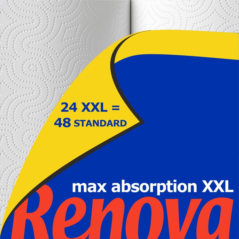 Renova Maxi Absorption Paper Set White 2 Ply Paper Packaging