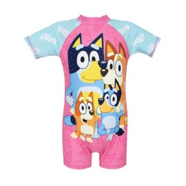 Bluey Swimsuit | Girls One Piece Swimsuits | Bathing Suit Girls | Pink 2T
