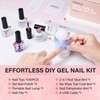 AILLSA Extra Short Coffin Gel Nail Kit 240pcs Full Nail