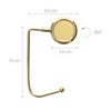 kwmobile 2 x Table Handbag Holder Hook - Non-Slip Bag