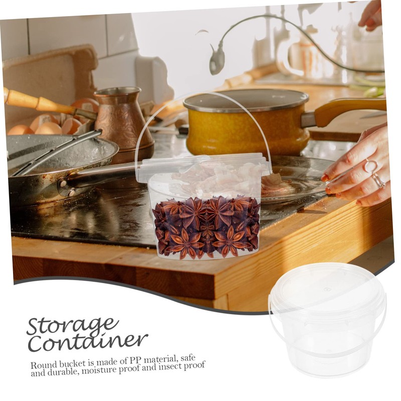 RORPOIR 10 Pcs Airtight Food Storage Buckets Dustproof Moisture Proof